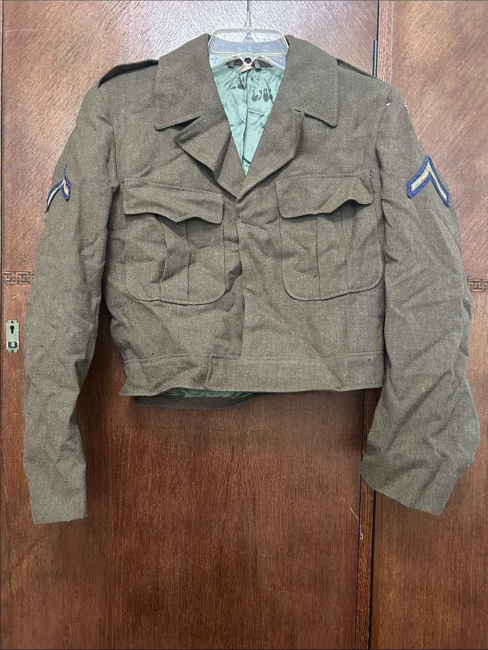 U.S. Army M-1950 Wool WWII Jacket size 38 R in Olive Drab